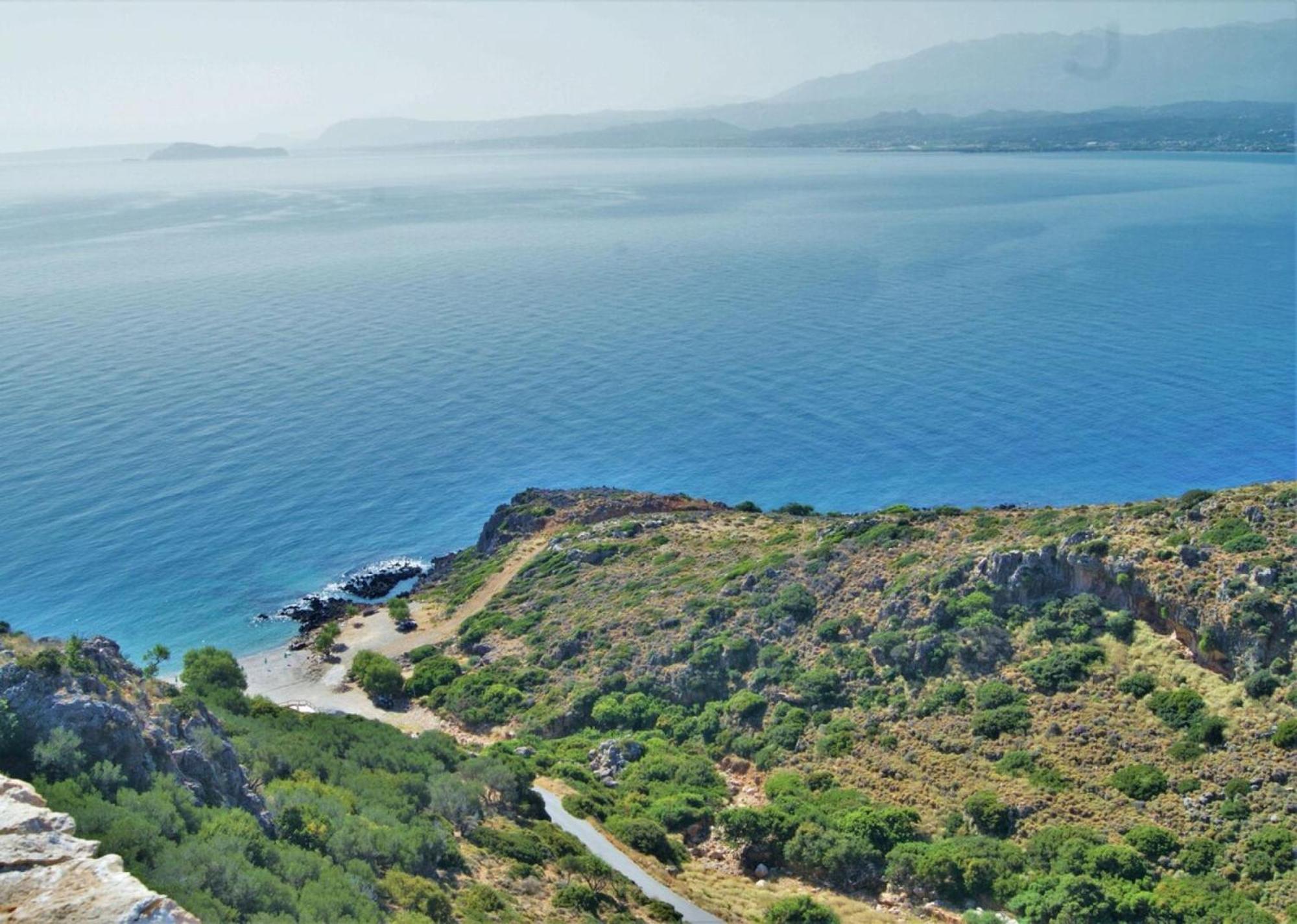 Villa Akrolithos With Private Pool Hriszí Aktí Haniá Kültér fotó